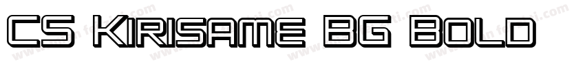 CS Kirisame BG Bold免费下载字体转换